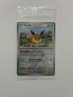 Pokemon Eevee Card 074/131 Mint Sealed, Pokemon Day 2025 Holo Promo, Pokemon TCG - Image 1