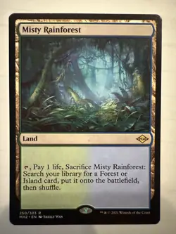 MTG: Misty Rainforest Card Regular (250/303) Modern Horizons 2- NM - Image 1