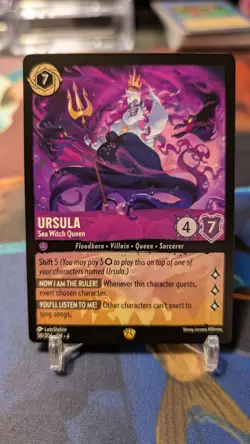 Disney Lorcana TCG Ursula's Return Sea Witch Queen 58/204 Non-Foil Card - Image 1
