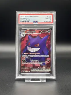 Gengar Ex 193/162 PSA 8 Temporal Forces Pokemon Card - Image 1