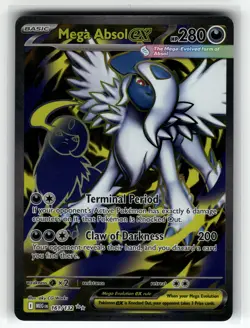 Mega Absol ex - 161/132 ME01: Mega Evolution NM Pokemon Card TCG - Image 1