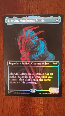 Marvin, Murderous Mimic [Showcase] DSK EX/LP #367 Magic the Gathering *FOIL* - Image 1