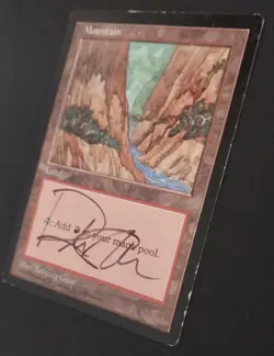 MTG Magic: The Gathering - Mountain - Rebecca Guay APAC Blue Pack (LP) (SIGNED) - Image 2