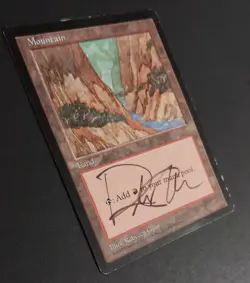 MTG Magic: The Gathering - Mountain - Rebecca Guay APAC Blue Pack (LP) (SIGNED) - Image 3