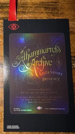 1x Alhammarret's Archive, 0027, Foil, Secret Lair Encyclopedia, MTG NM - Image 2