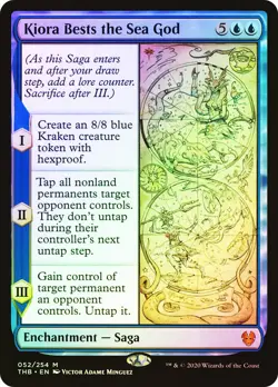 MTG FOIL Kiora Bests the Sea God - Theros Beyond Death #52 - Image 1