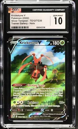 ?? CGC 10 Kricketune V TG12/TG30 Swsh12 Sword & Shield Silver Tempest Pokemon - Image 1