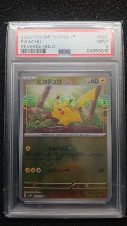 PIKACHU PSA 9 MINT 2023 POKEMON SV2a JP - REVERSE HOLO - Image 1