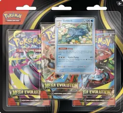 Pokemon TCG Mega Evolution 3 Pack Blister (Golduck) Factory Sealed - Image 1