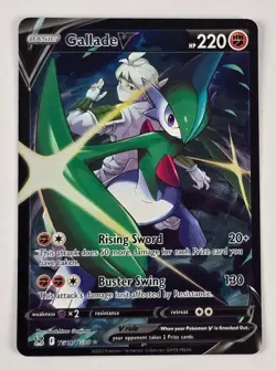 Gallade V TG19/TG30 NM Swsh11: Lost Origin Trainer Gallery Holo Pokemon TCG - Image 1
