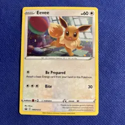 Eevee SWSH212 Holo Sword Shield Cosmos Black Star Promo Pokemon TCG - Image 1