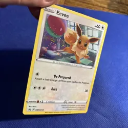 Eevee SWSH212 Holo Sword Shield Cosmos Black Star Promo Pokemon TCG - Image 2