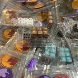 Pokemon TCG ETB Contents - 60 packs of Dice Damage Counters & 60 packs of coins - Image 2