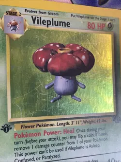Pokemon TCG Vileplume 15/64 1st Edition Jungle Holo Rare MP - Image 4