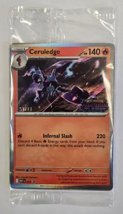 Pokemon Sealed Prerelease Promos Staff Set of 4 Phantasmal Flames - Image 1