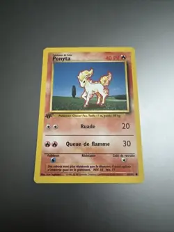 Pokemon 1st Edition Base French Ponyta French 60/102 Wizards of the Coast LP - Image 1