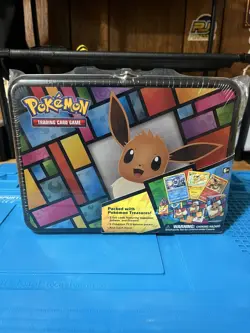 Pokemon TCG - Eevee Collector's Chest Lunchbox Tin Sealed! - Image 1