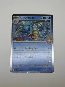 Misty's Gyarados Destined Rivals Prerelease STAFF Promo 049/182 Pokemon NM/M - Image 1