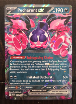 Pecharunt EX 039/064 - Shrouded Fable - Pokemon TCG - Double Rare Holo - Image 1