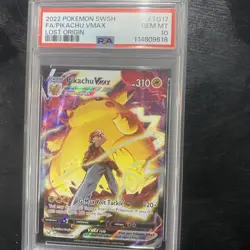 2022 Pokemon SWSH Lost Origin Pikachu VMAX Full Art Trainer Gallery PSA 10 GEM - Image 1