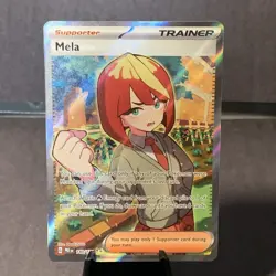 Pokemon TCG Mela 140/131 Sv: Prismatic Evolutions Full Art Holo Ultra Rare NM - Image 1