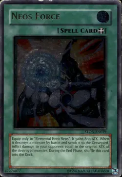 Neos Force Unl Ed Ultimate Rare STON-EN039 Yu-Gi-Oh! - Image 1