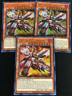 YUGIOH RESCUE ACE TURBULENCE AMDE-EN007 1ST ULTRA X3 - Image 1