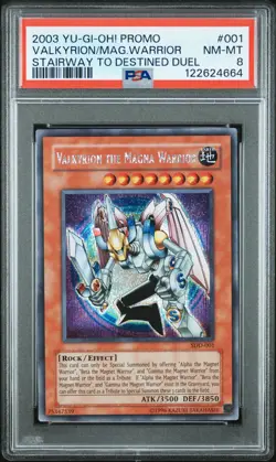 2003 YU-GI-OH! PROMO STAIRWAY TO DESTINED DUEL VALKYRION THE MAGNA WARRIOR PSA 8 - Image 1