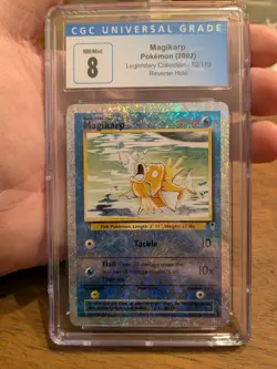CGC 8 Pokemon Card Magikarp 52 Reverse Holo Legendary Collection NM/Mint+ - Image 1