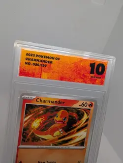 Charmander 2023 Pokemon Obf Obsidian Flames 026/197 BDG Gem Mint 10 Graded Card - Image 2