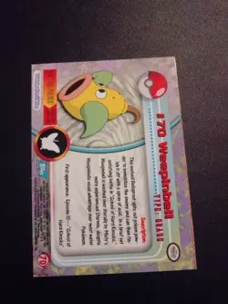 Weepinbell Blue Logo Topps Pokemon Card LP TV Animation Series NM - Image 2