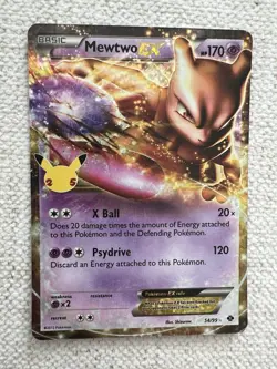 Pokemon Celebrations 4 Card Lot - Venusaur, Mewtwo EX, Greninja Promo, Pikachu - Image 4