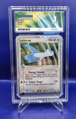 Pokemon TCG Dragon 2003 Latios EX Holo Card 94/97 ACE 1 - Image 1