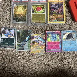 pokemon cards lot 19 Cards *bonus Stickers. 2 PSA Graded - Image 4