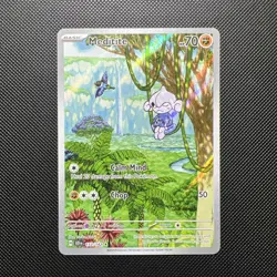 Pokemon TCG Meditite Card Stellar Crown Illustration, Rare Holo, 153/142 NM - Image 1