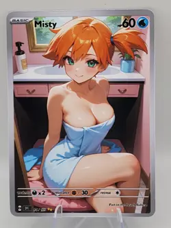 Misty Trainer Waifu Full Art Custom Trading Card Fan Art Goddess ACG - Image 1