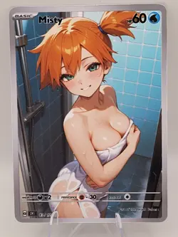 Misty Trainer Waifu Full Art Custom Trading Card Fan Art Goddess ACG - Image 1