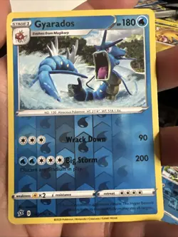 Gyarados 040/192 Reverse Holo Rare SWSH02: Rebel Clash Pokemon Card - Image 1