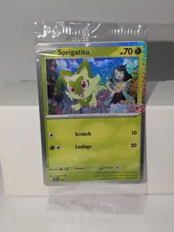 Sprigatito SVP 191 Horizons Surging Sparks Sealed Pokemon Holo Promo Card 2024 - Image 1