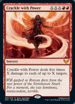 Crackle with Power -Foil Light Play MTG Strixhaven - Image 1