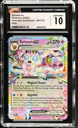 ???? CGC 10 Sylveon ex 041/131 Prismatic Evolutions Holo Pokemon Card - Image 1