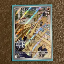 Timburr 183/167 Sv06: Twilight Masquerade Holo Pokemon Card TCG Full Art NM Mint - Image 1