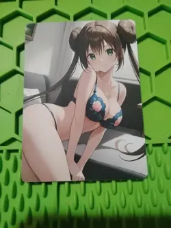 Rosa Trainer Goddess Anime Waifu Poke Double Sided Trading Card PEEKA BOO - Image 2