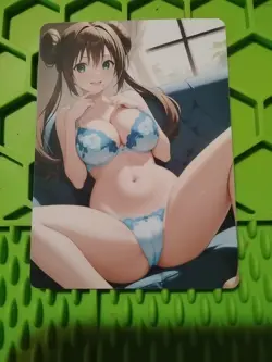 Rosa Trainer Goddess Anime Waifu Poke Double Sided Trading Card PEEKA BOO - Image 2