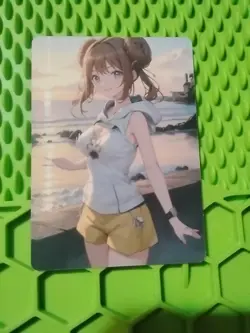 Rosa Trainer Goddess Anime Waifu Poke Double Sided Trading Card PEEKA BOO - Image 2