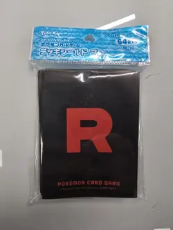 Team Rocket Logo Card Sleeves 64ct Pokemon Center Japan US SELLER - Image 1