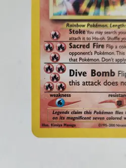 Ho-Oh Neo Revelations Holo Rare Card 7/64 Pokemon TCG Vintage Grail Ships Fast - Image 2