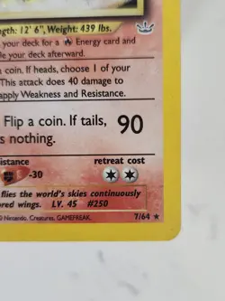 Ho-Oh Neo Revelations Holo Rare Card 7/64 Pokemon TCG Vintage Grail Ships Fast - Image 3