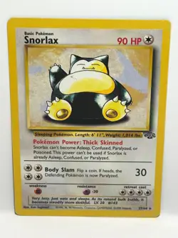 Snorlax 27/64 Pokemon Card TCG Jungle Unlimited Non Holo Rare LP - Image 1