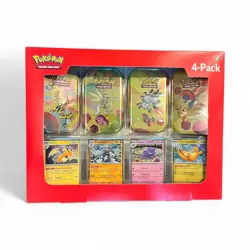 Pokemon TCG Scarlet & Violet - 151 Mini Tin 4 Pack Set With 4 Holographic Cards - Image 1